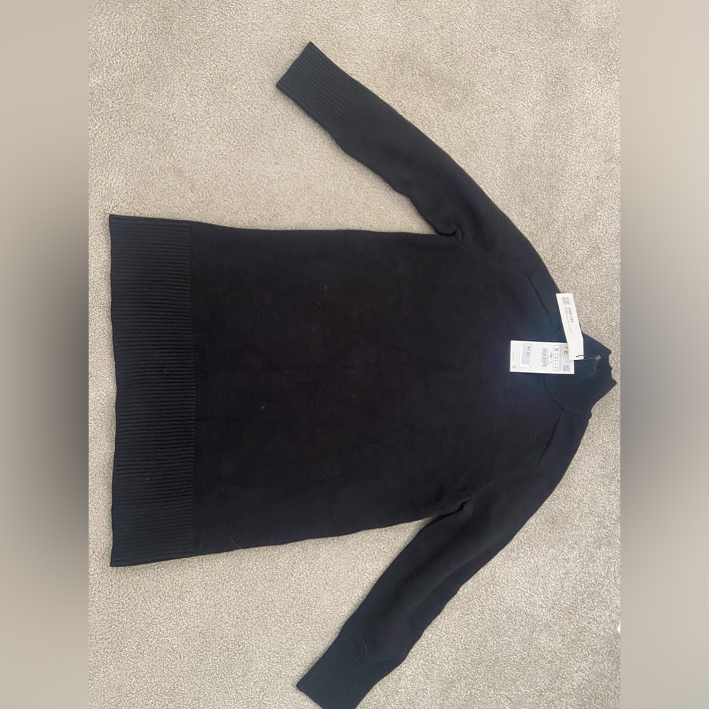 Zara black sweater dress size small. Brand new with tags